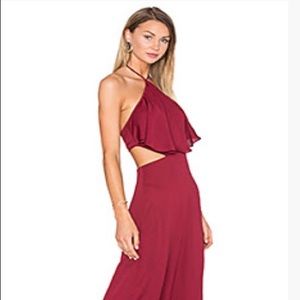 Gorgeous House of Harlow halter gown from Revolve!